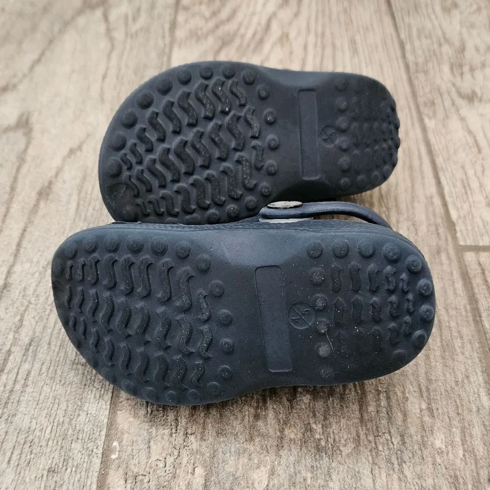 Toddler Kids Classic Clogs Navy Blue Size 4-5